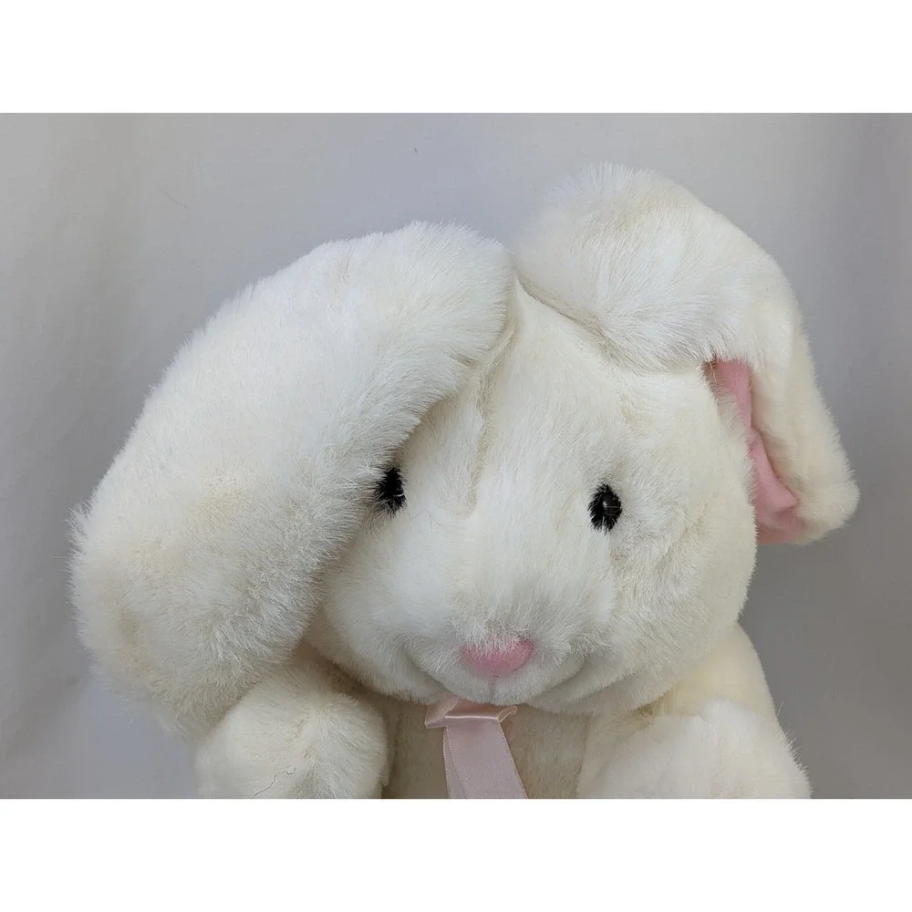Russ Rabbit Plush Sunny Bunny Bumper‎ Nina Lot of 3 White Stuffed Animal Toy